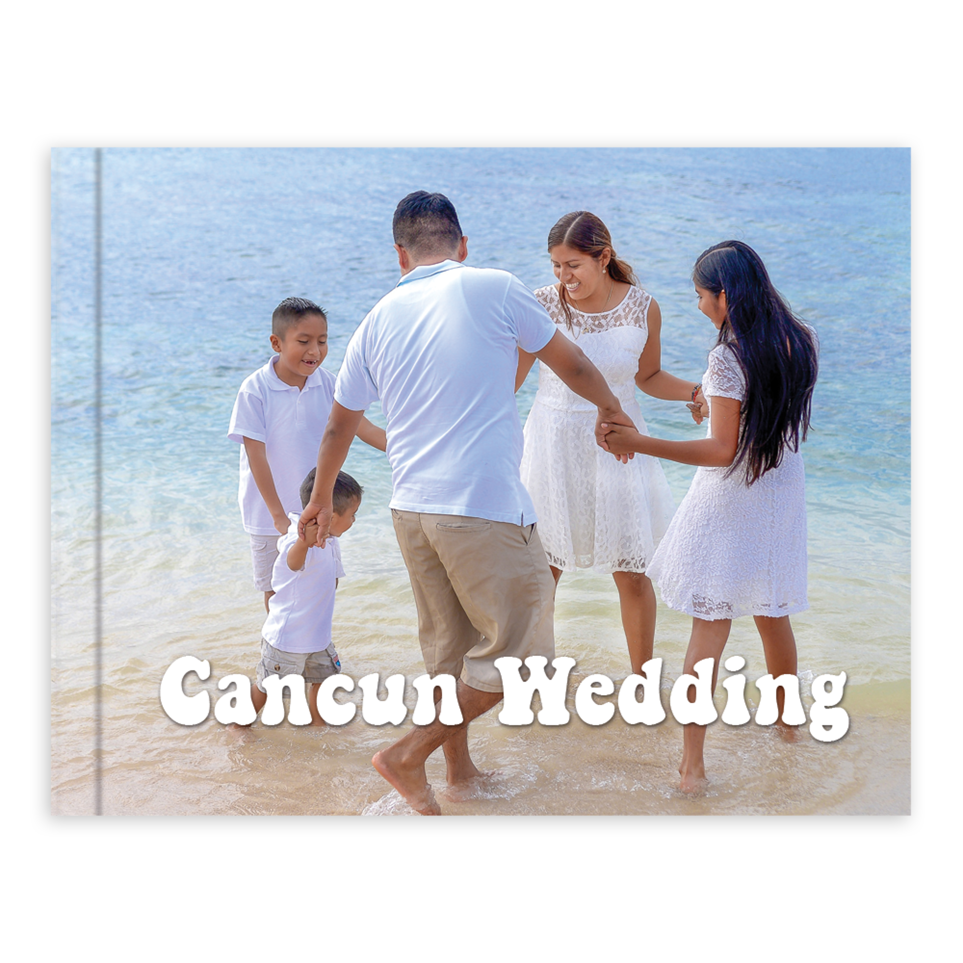 Book with photo of a family of the cover
