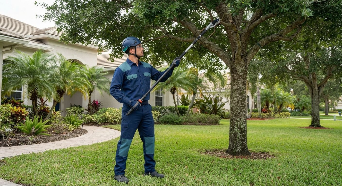 Professional tree care and precision pruning in Wellington Florida