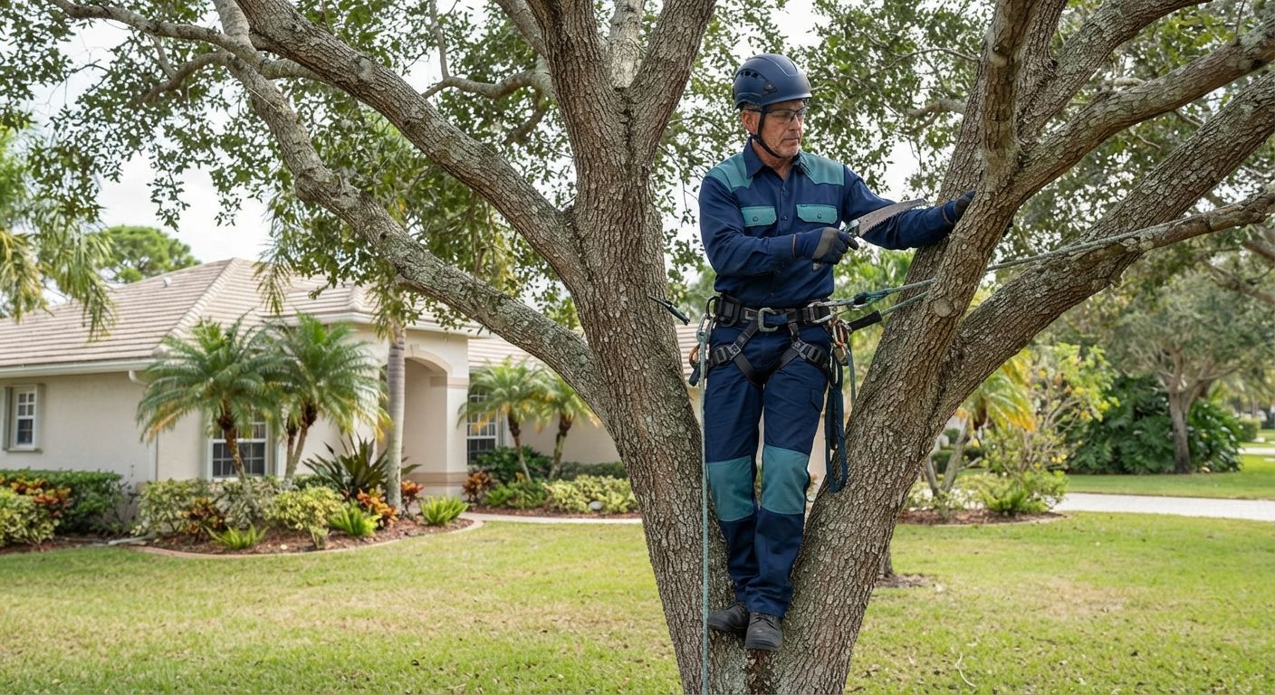 Experienced arborist providing professional tree service in Wellington Florida