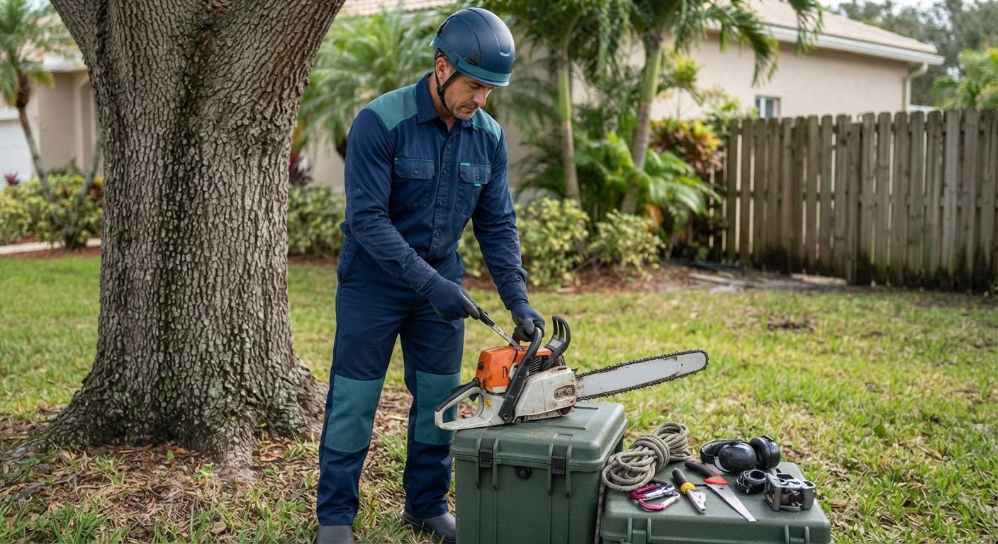 Professional-grade tree service equipment in Wellington Florida