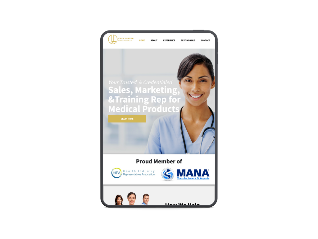 A cell phone with a nurse on the screen.