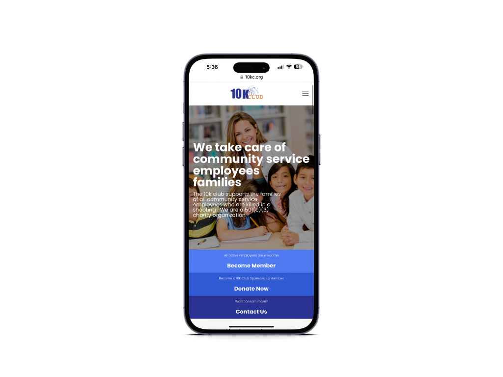 A cell phone with a screenshot of a website on it.