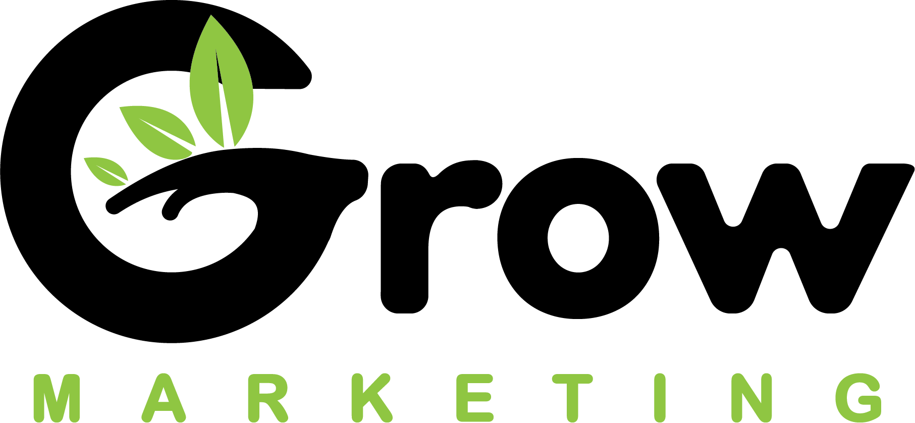 A logo for a company called grow marketing