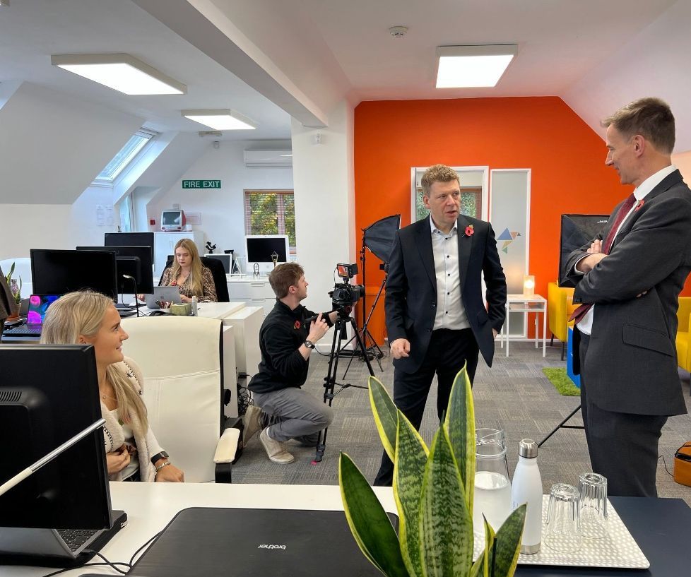 tanshire business park jeremy hunt visit