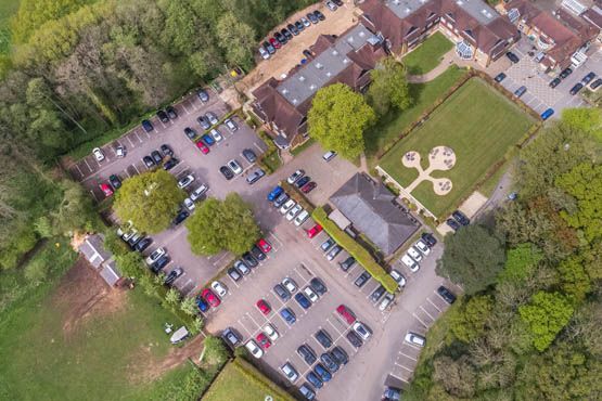 tanshire business park car park in godalming