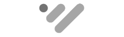 A black and white logo with a shadow on a white background.