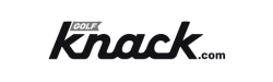 A black and white logo for knack.com
