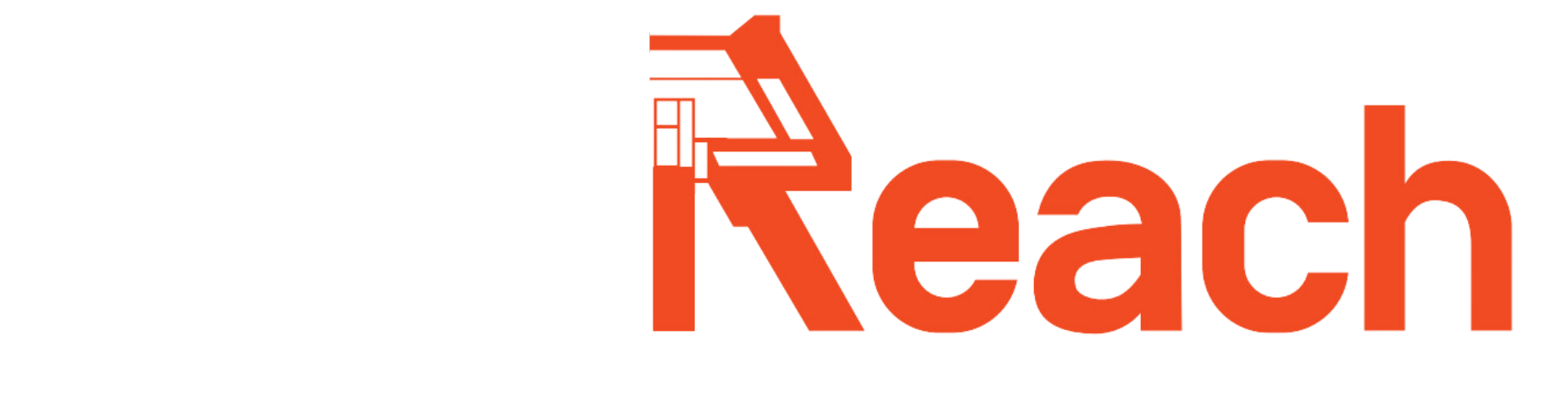 IReach logo, orange text with a crane icon.