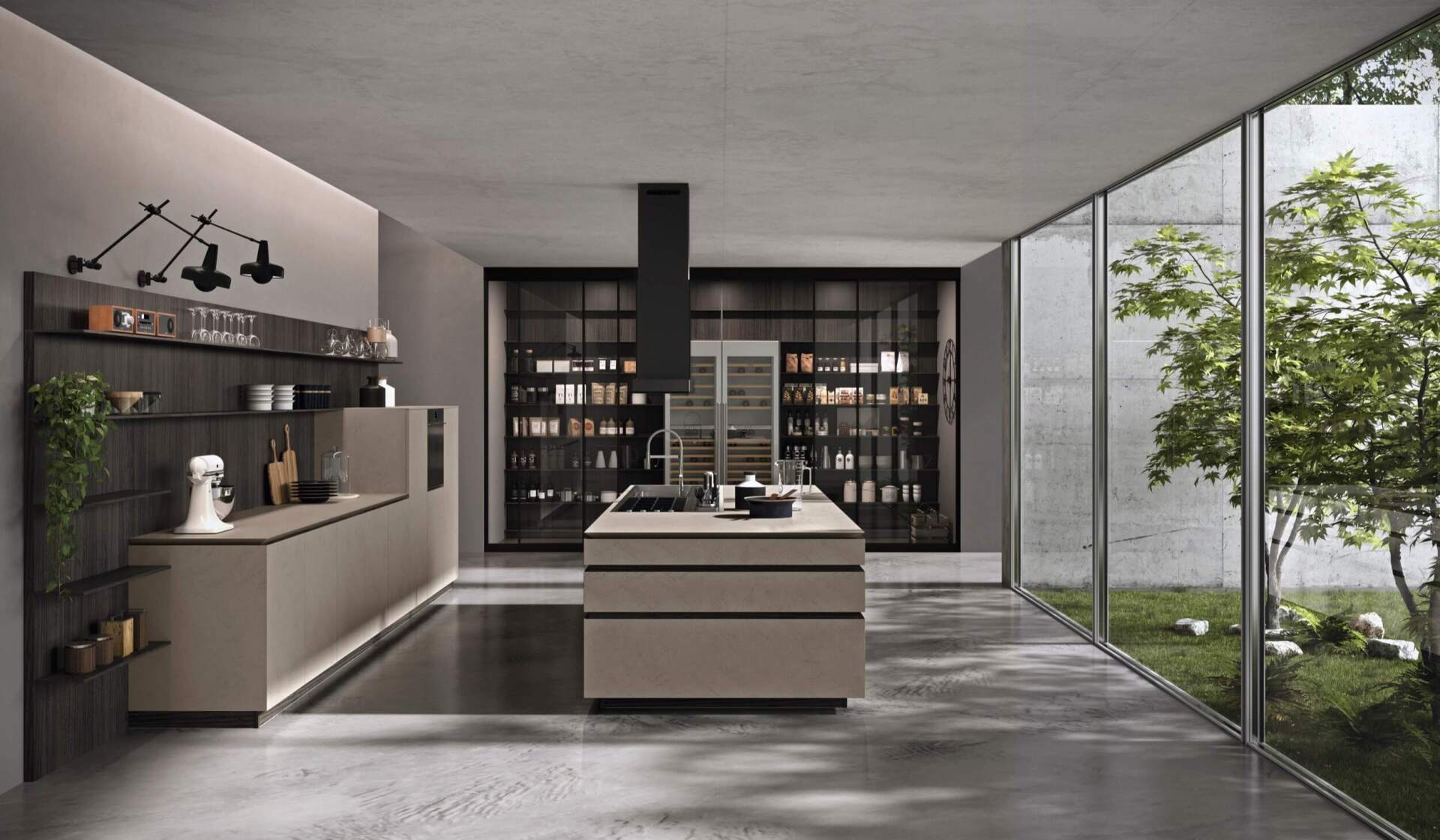 cucina grigia