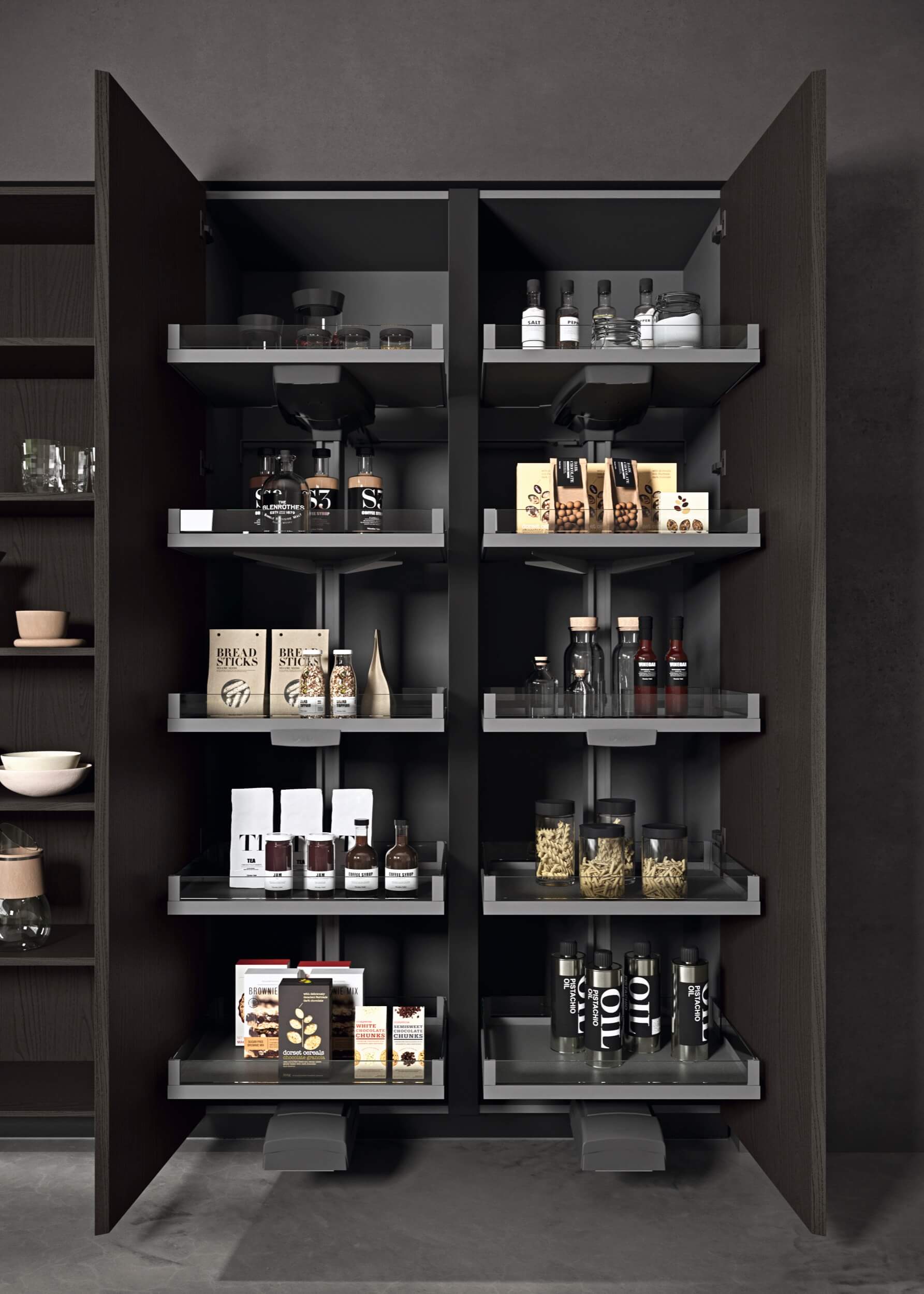 dispensa cucina nera