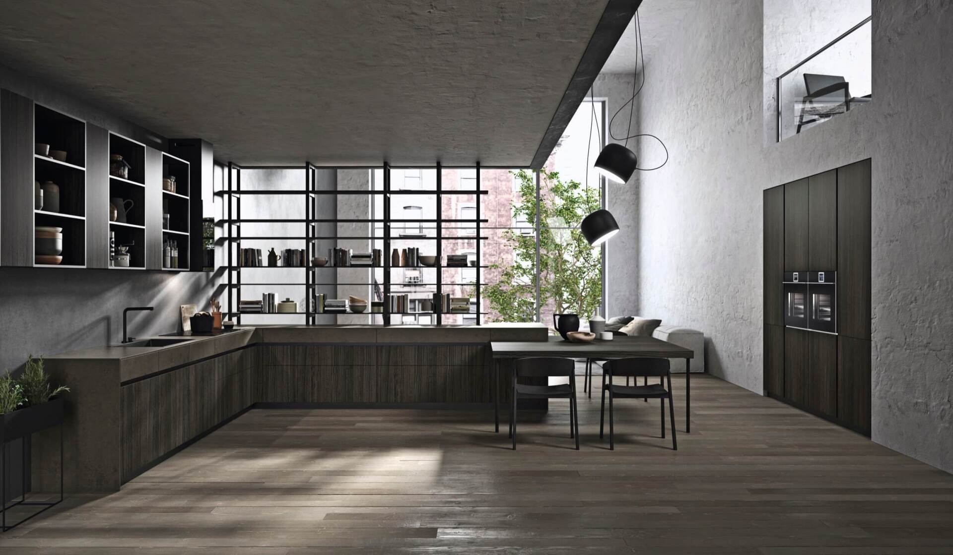 cucina luminosa