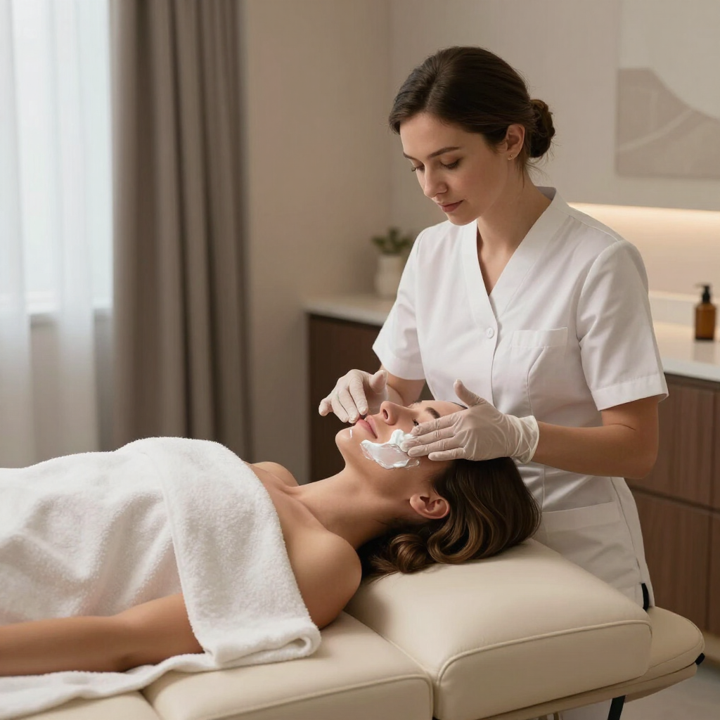 Preparazione prodotto skincare