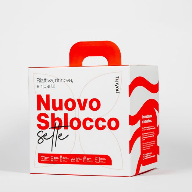 SiCarb ad sullo sfondo di pasta servita in ciotola, con slogan “Basta dire di no al cibo che ami!”
