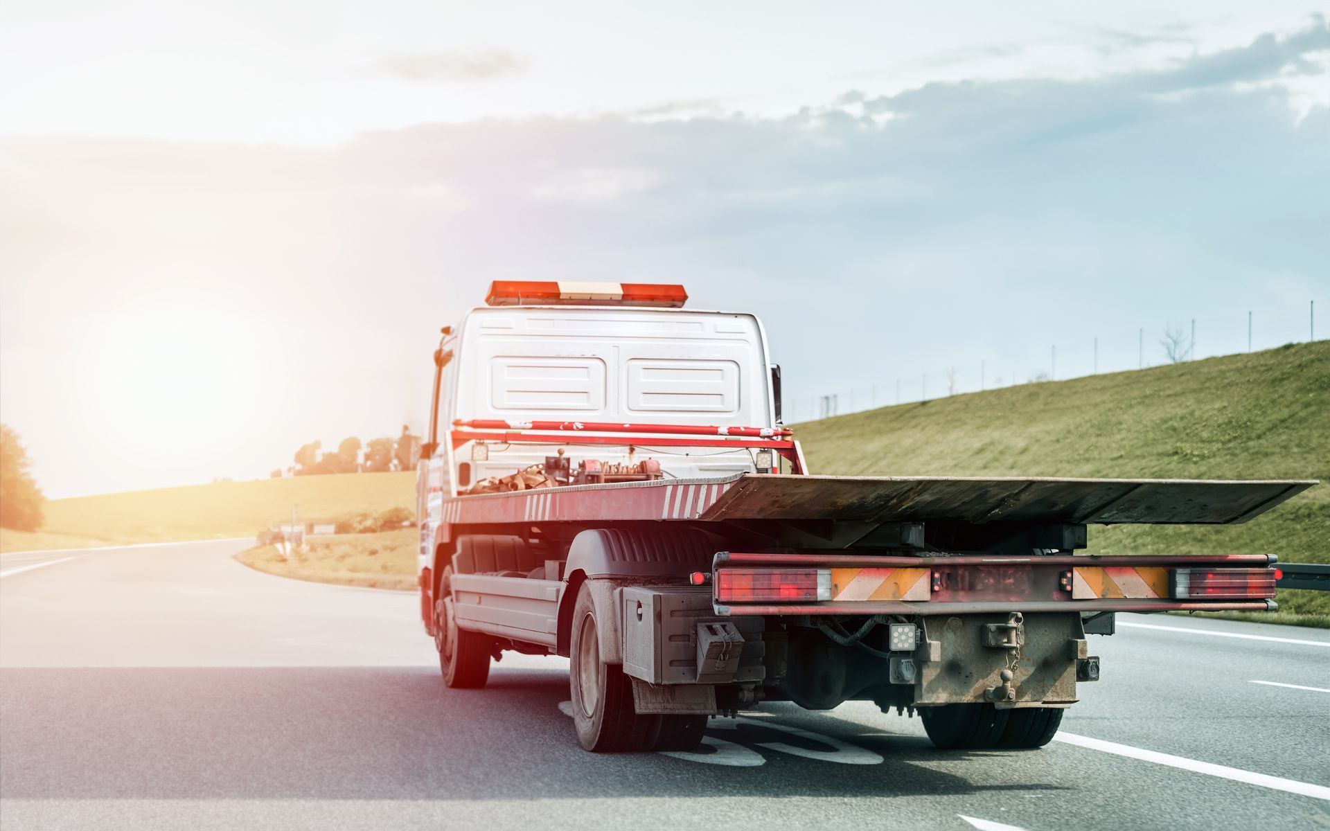 Trailer Truck On The Road