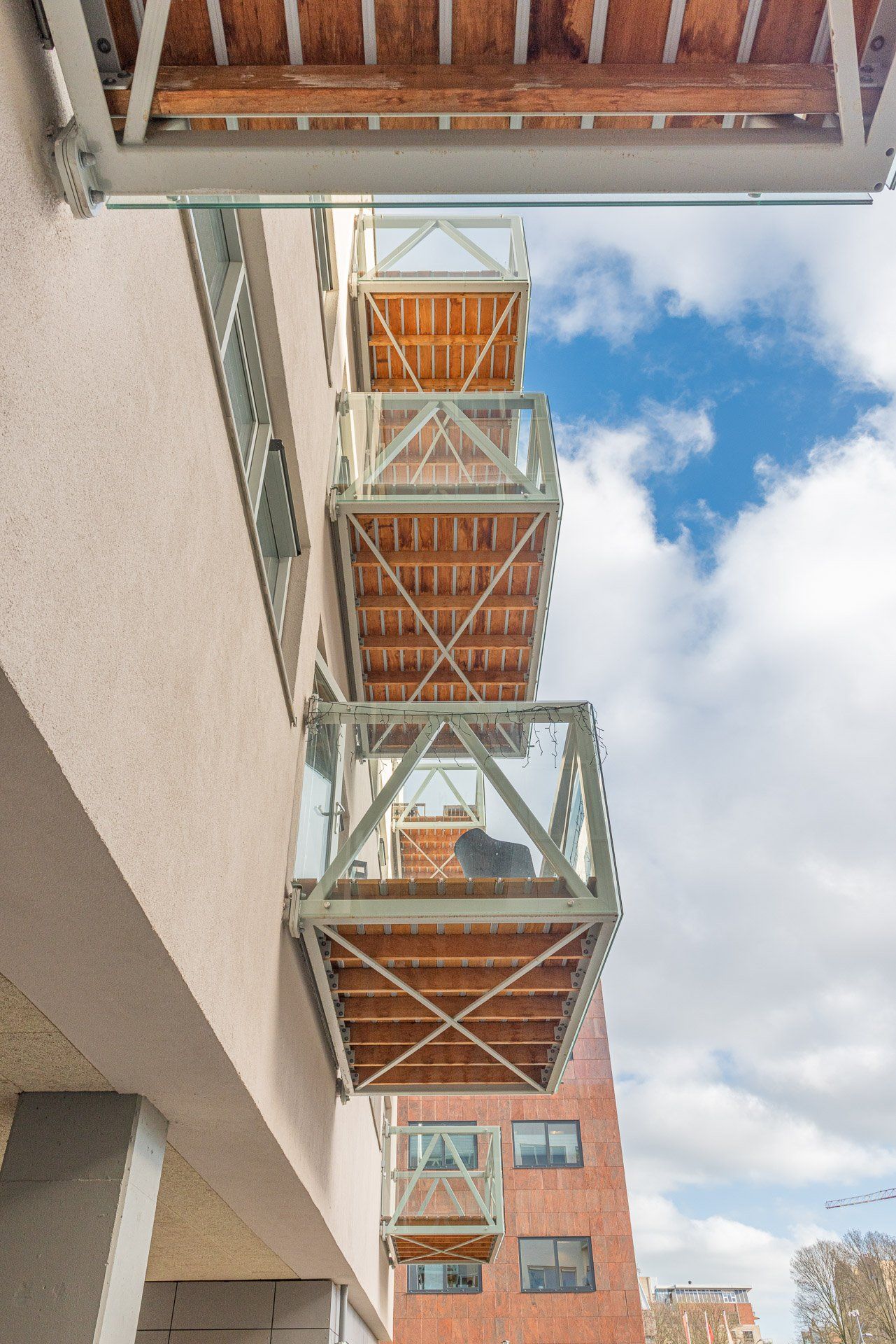 Portfolio Walter Frisart FOTOwerk Architectuurfotograaf: Architectuurdetail balkons project Uptown Zwolle voor Urban Innovators