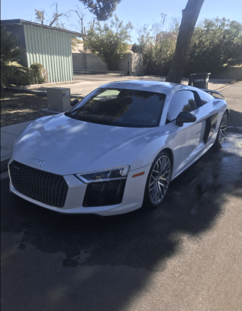 White Sports Car