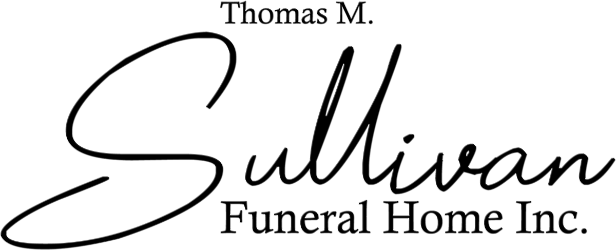 The logo for sample funeral home is shown on a white background.