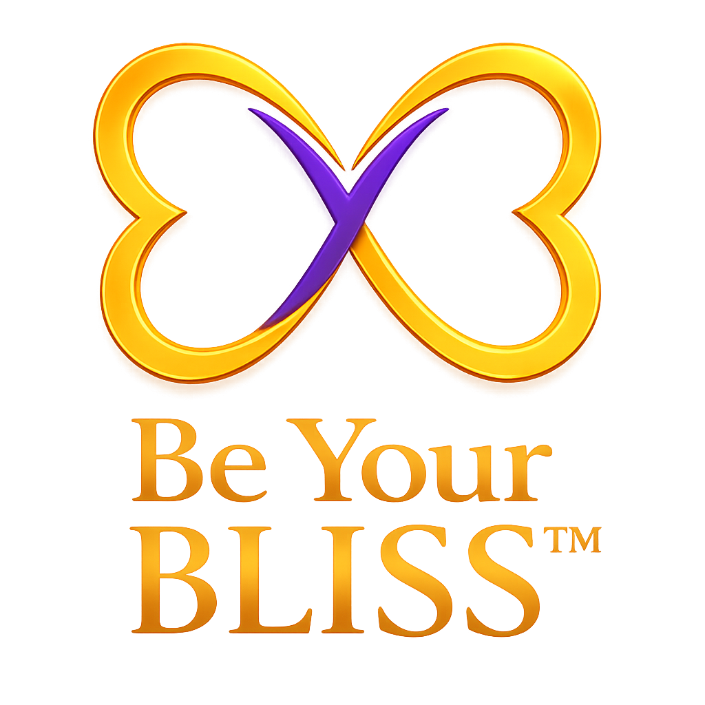 be your bliss logo hearts butterfly y infinity