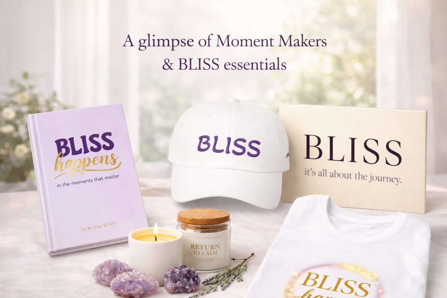 be your bliss hardcover journal cap wall art candle shirt