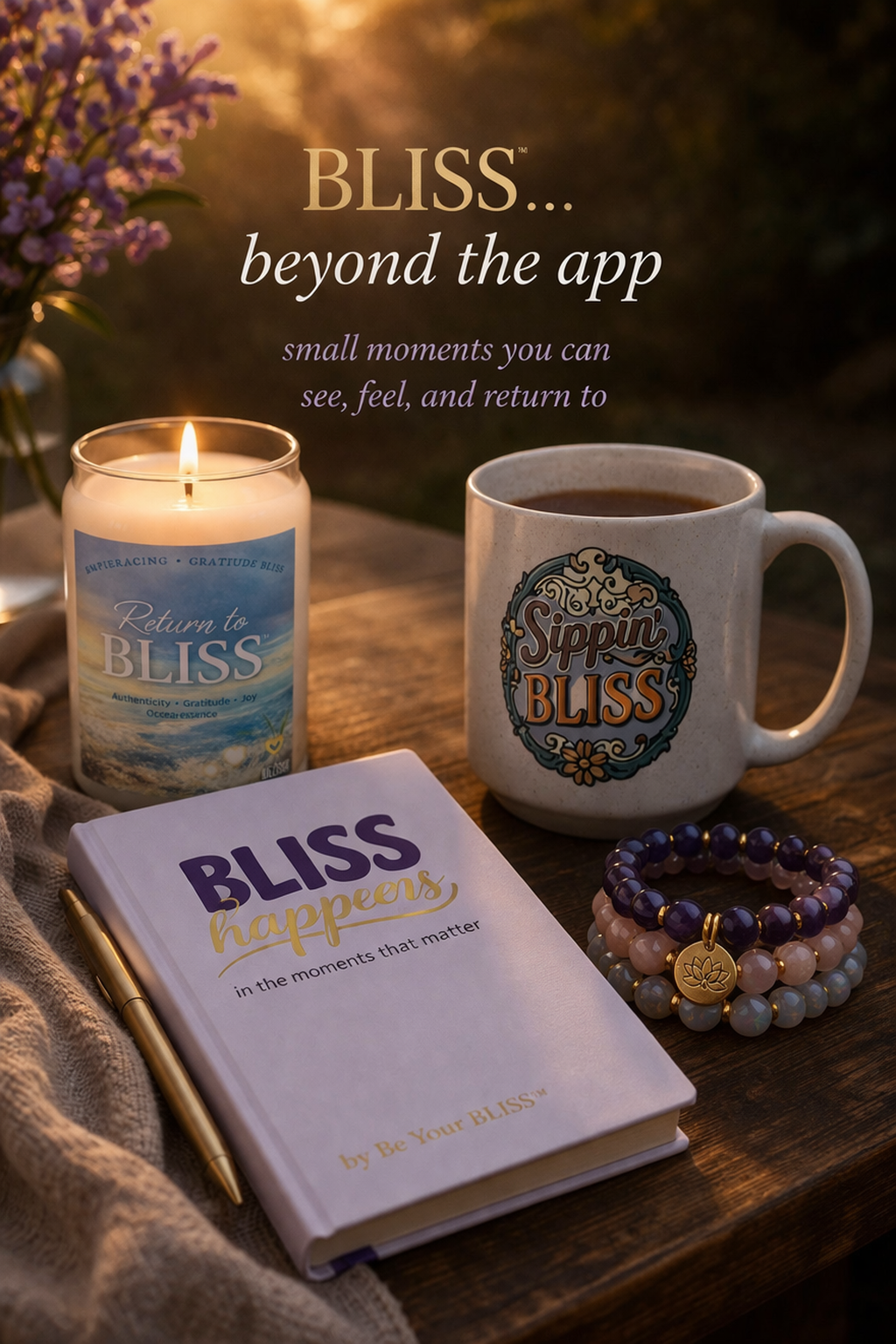 be your bliss reiki infused candle mug journal
