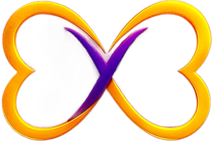be your bliss logo hearts butterfly y infinity