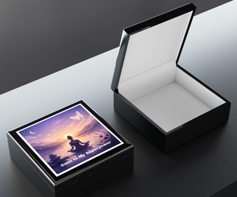 be your bliss calm is my superpower.Be Your BLISS™ keepsake jewelry box designed to safely store treasured jewelry while celebrating meaningful moments and everyday well-being.