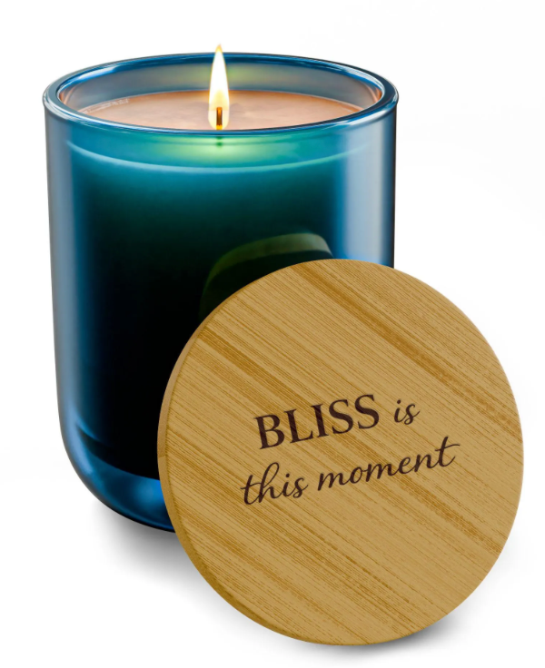 be your bliss reiki infused soy candle with wooden cover