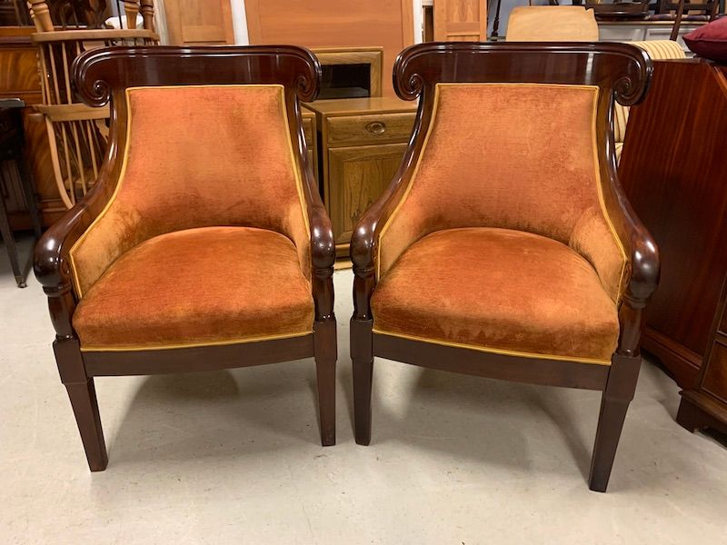 A Pair of Stunning Quality French Empire Style Armchairs