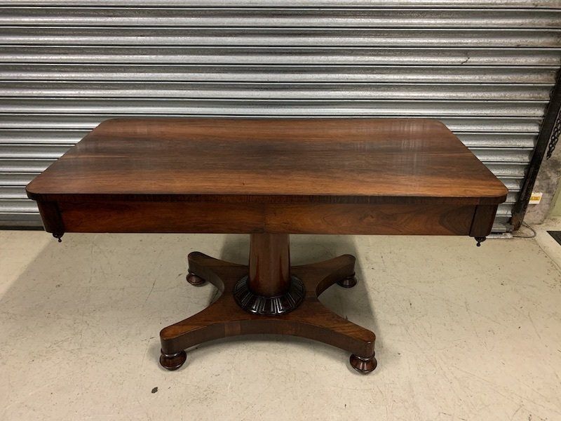 Antique William 1V Rosewood Library / Side Table