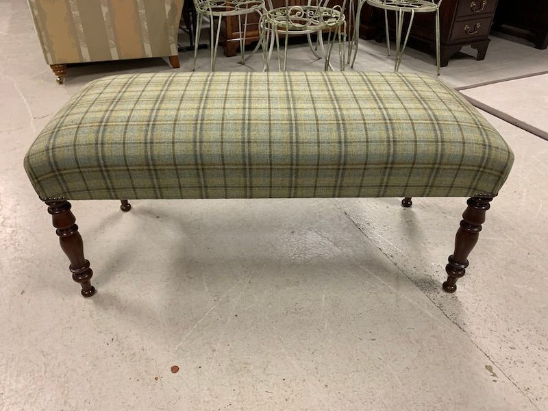 Great Quality Wool Upholstered Duet Stool/ Bench
