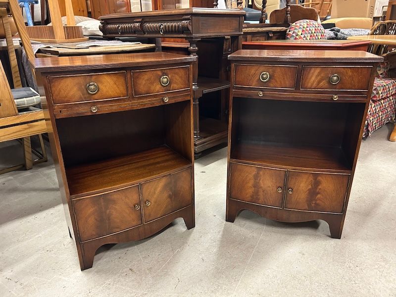A Pair of Bevan Funnell Mahogany Bedside / Side / Occasional Tables