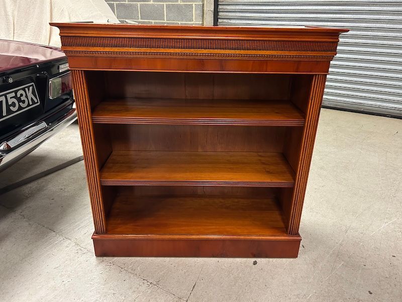Super Quality Georgian Style Yew Wood 'Belgravia' Open Bookcase