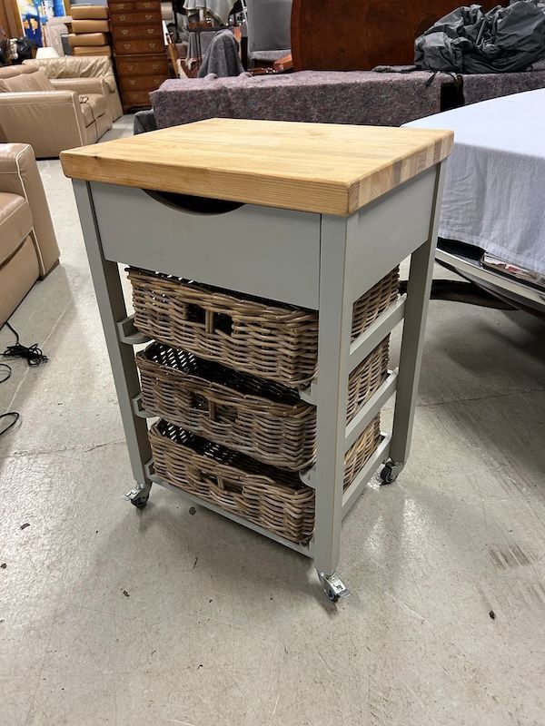 Laura Ashley 'Dorset Hedgerow' Butchers Block on Wheels