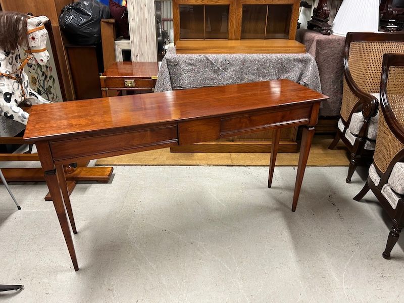 Good Quality Cherry Wood Console Table by Kennedy for Harrods