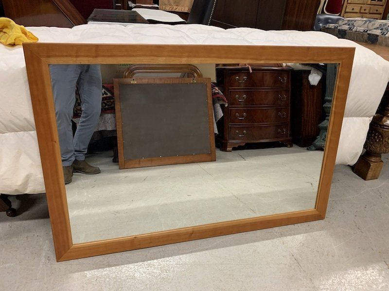 Good Quality Large Cherry Wood Mirror