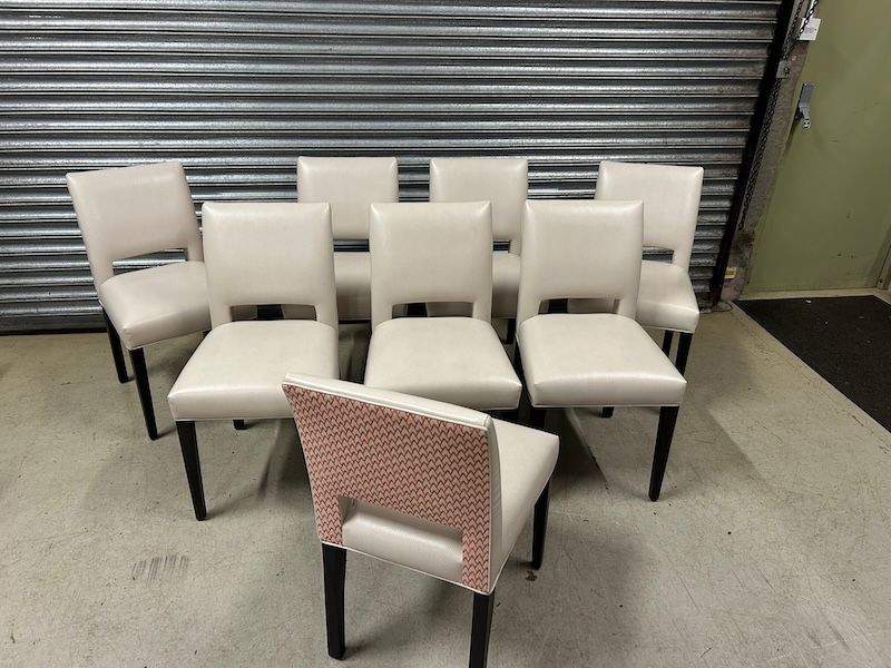Set of Eight Robert Langford 'Polo' Dining Chairs