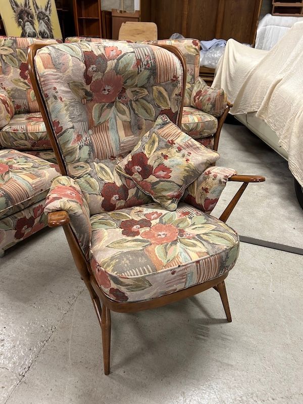 Ercol Evergreen, Elm Golden Dawn Armchair 