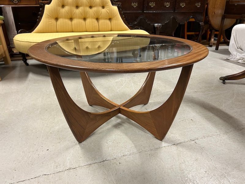 Vintage 1960's G Plan Astro Teak & Glass Coffee Table