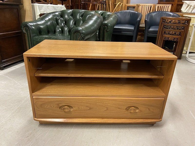 Ercol Blonde Windsor TV Unit model no. 2094