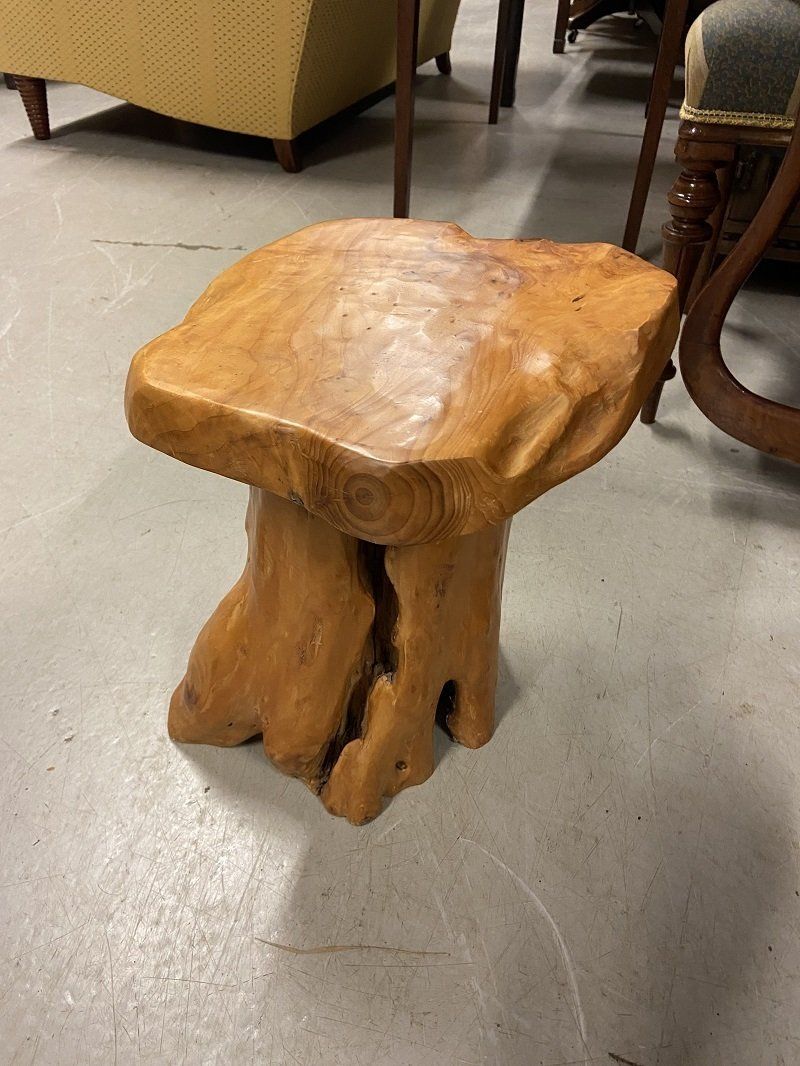 Unique Rustic, Crafted Tree Root Side Table