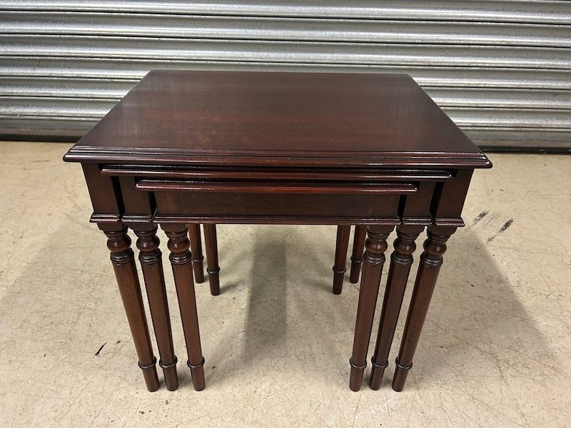 Super Quality Mahogany Nest of Tables by REH Kennedy of Ipswich