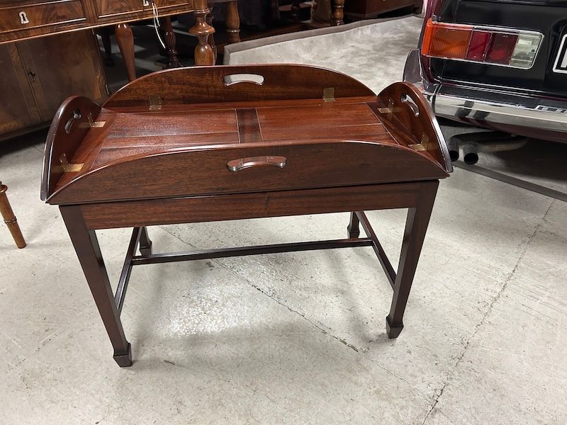 Good Quality Mahogany Butler's Tray Table