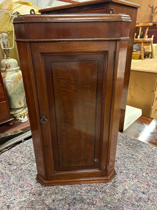 Miniature Mahogany Wall Hanging Cabinet