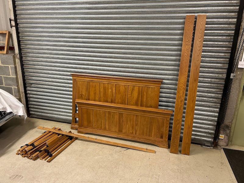 Rustic French Oak Bed Frame by Oak Furnitureland