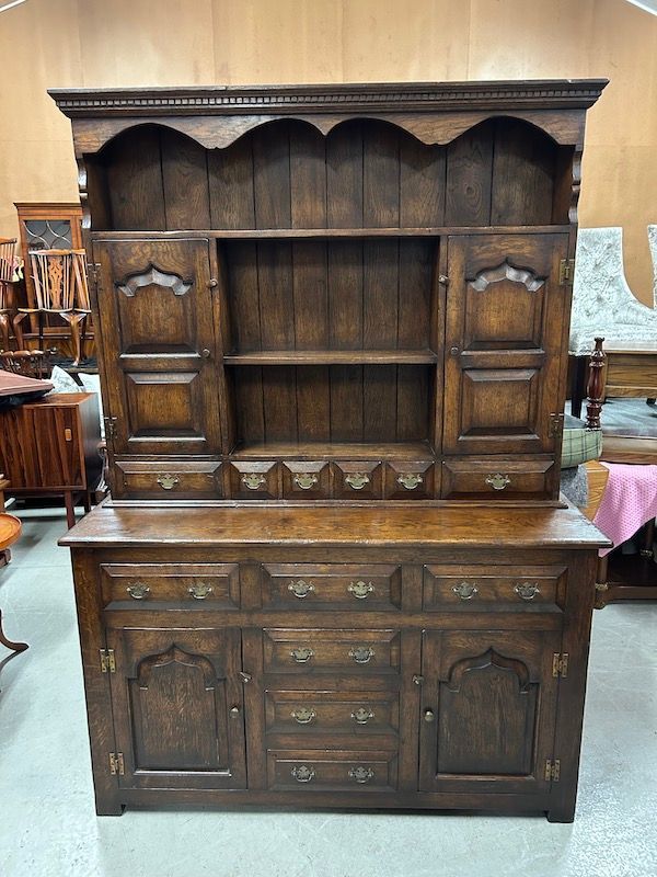 Antique Period Style Solid Oak Hand Crafted Dresser