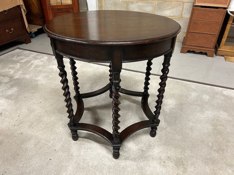 Antique Solid Oak Side / Occasional Table