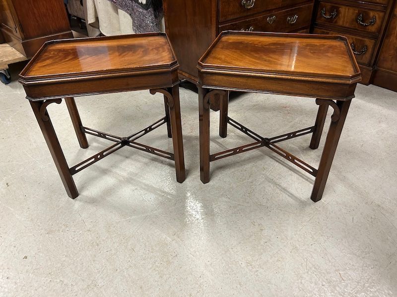 A Pair of Mahogany Side Tables by Bevan Funnell