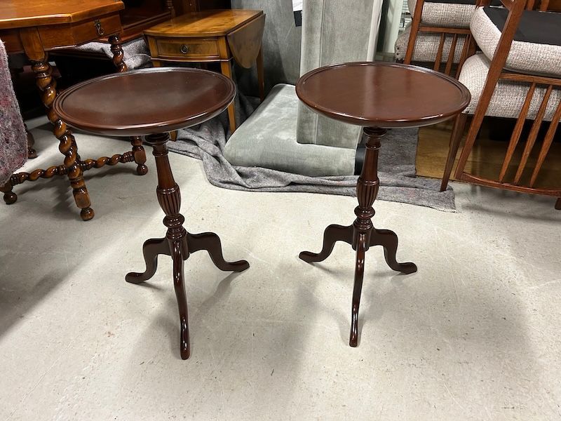 Pair of Mahogany Wine Tables