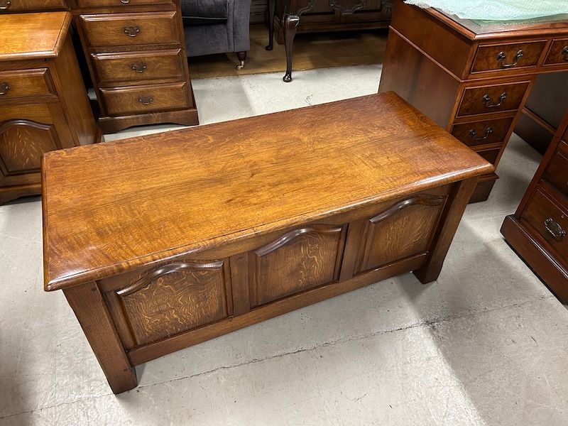 Solid Oak Blanket Box made by Royal Oak for Harrods