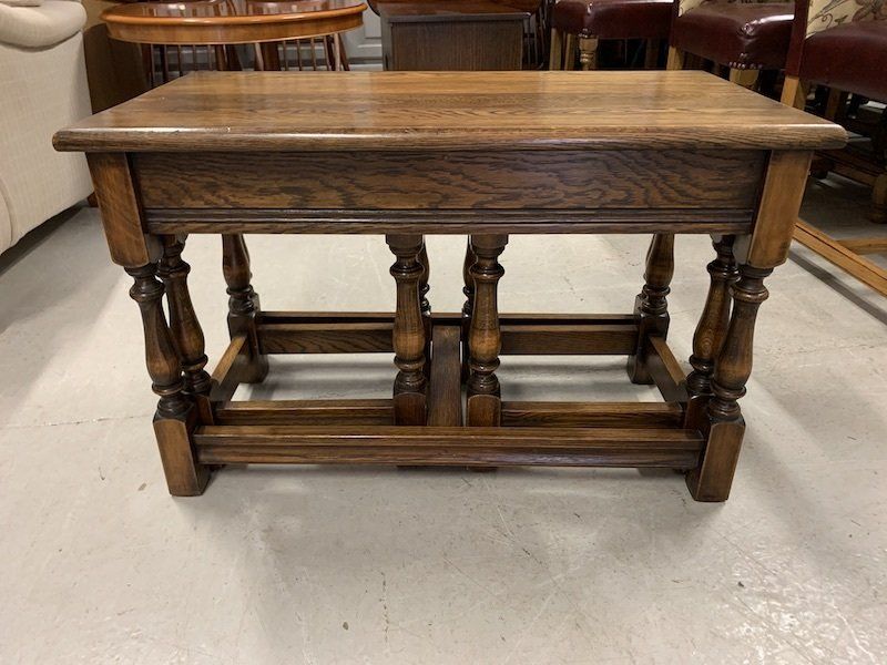 Good Quality Solid Oak Nest of Tables